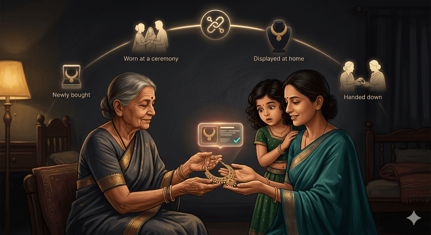A necklace handed down through generations